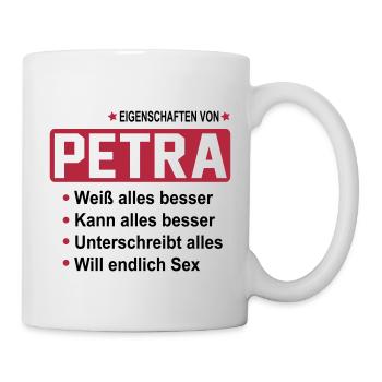 petra - Tasse - Weiß - Rechts