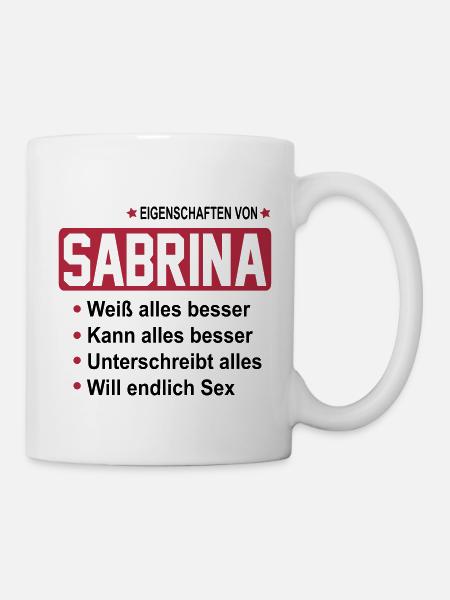 sabrina - Tasse - Weiß