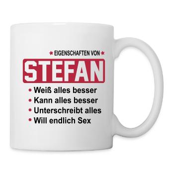 stefan - Tasse - Weiß - Rechts