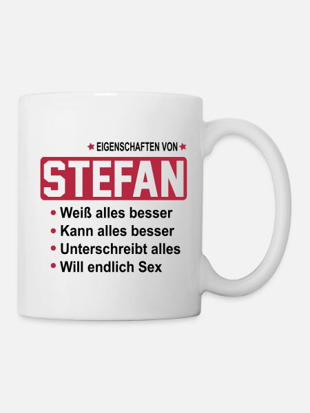 stefan - Tasse - Weiß