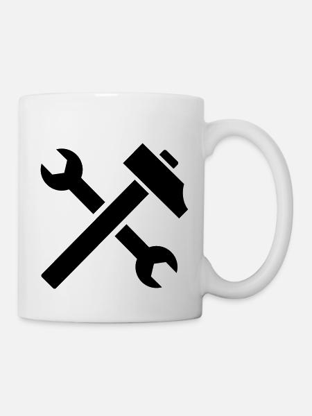 Werkzeug - Tasse - Weiß
