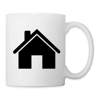 Haus - Tasse - Weiß - Rechts