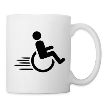 Chaise roulante - Mug blanc - blanc - Droite