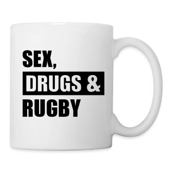 Sex Drugs Rugby - Mug - white - Right