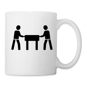 Tischkicker - Tasse - Weiß - Rechts
