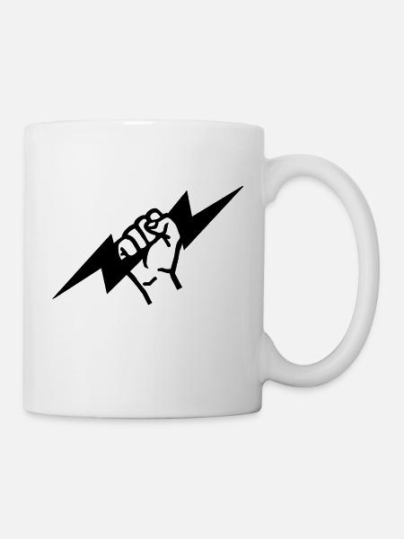 Blitz - Tasse - Weiß