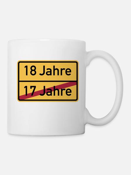 18. Geburtstag - Tasse - Weiß