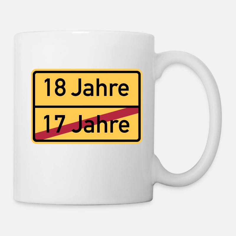 18. Geburtstag - Tasse - Weiß