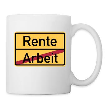 Rente - Tasse - Weiß - Rechts