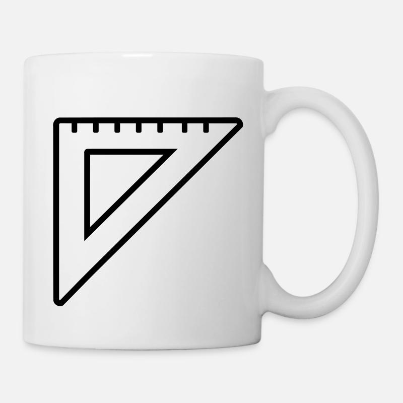 Lineal - Tasse - Weiß