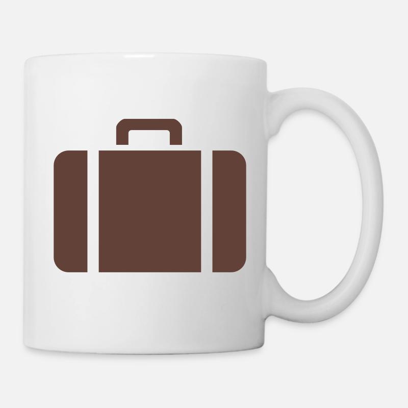 Koffer - Tasse - Weiß