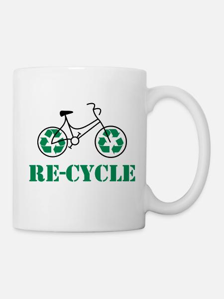 Re cycle - Mug blanc - blanc