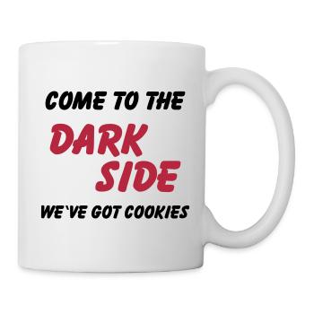 Come to the dark side...we've got cookies - Mug blanc - blanc - Droite