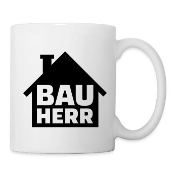 Bauherr - Tasse - Weiß - Rechts