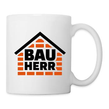 Bauherr - Tasse - Weiß - Rechts