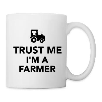 Bauer - Tasse - Weiß - Rechts