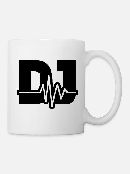 DJ - Mug blanc - blanc