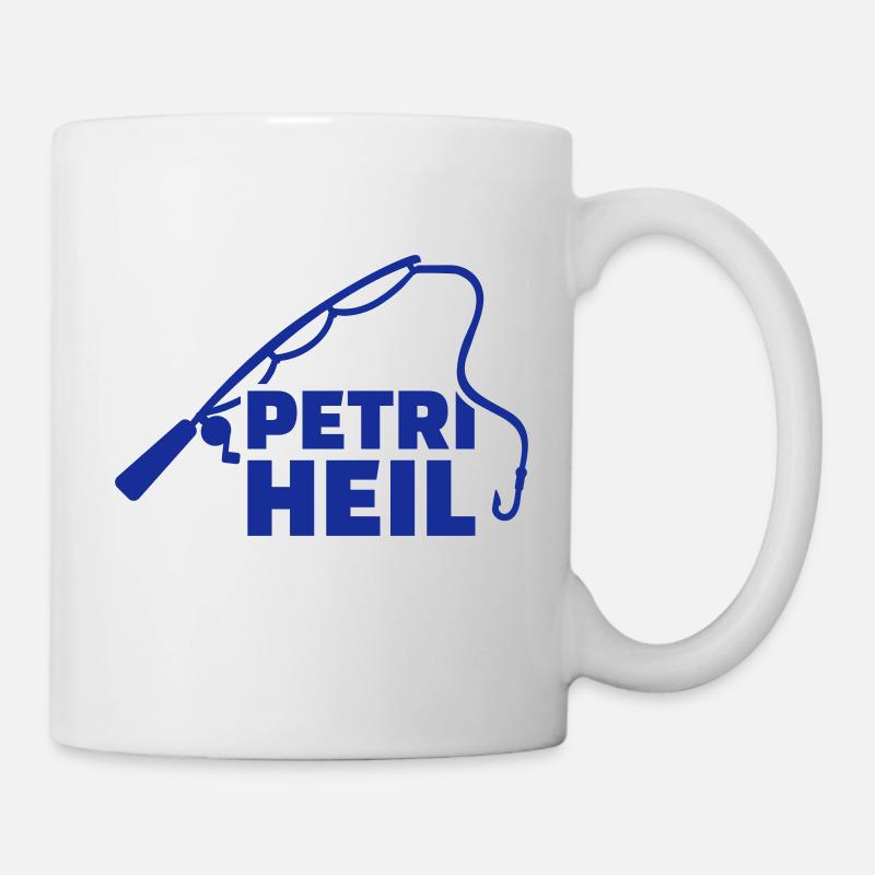 Petri Heil - Tasse - Weiß