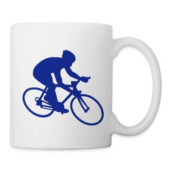 Fahrrad - Tasse - Weiß - Rechts