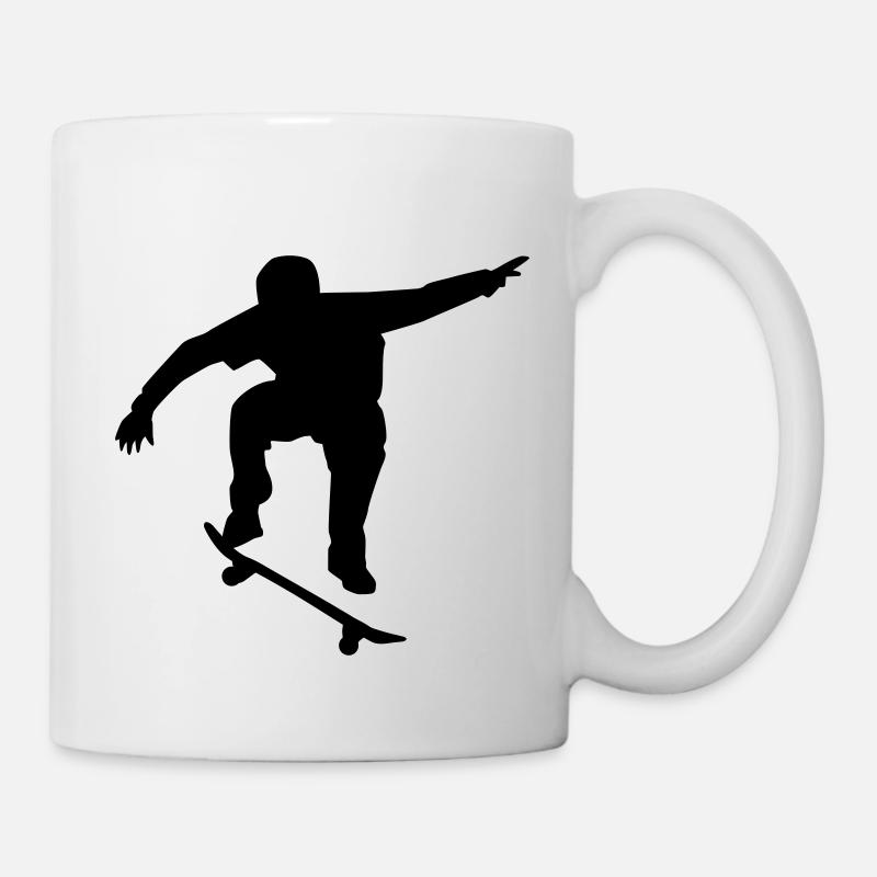 Skateboard - Mug blanc - blanc