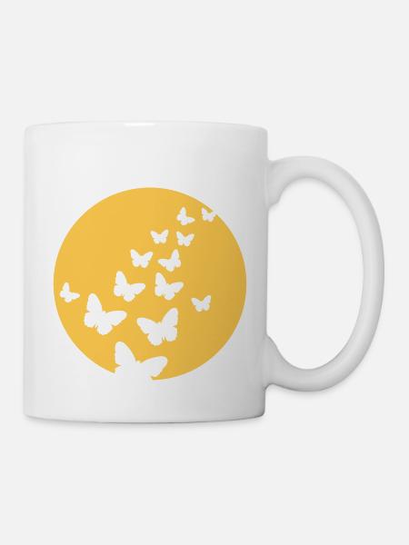 Papillon - Mug blanc - blanc
