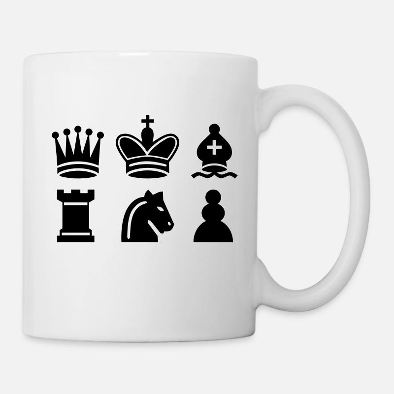 Schach - Tasse - Weiß