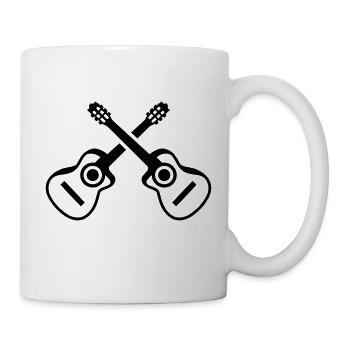 Gitarre - Tasse - Weiß - Rechts