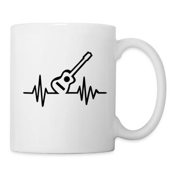 Gitarre - Tasse - Weiß - Rechts