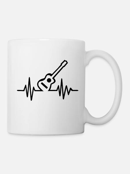 Guitare - Mug blanc - blanc