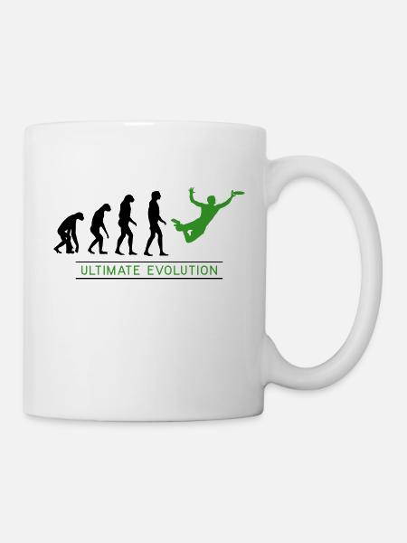 Ultimate Frisbee Evolution - Tasse - Weiß