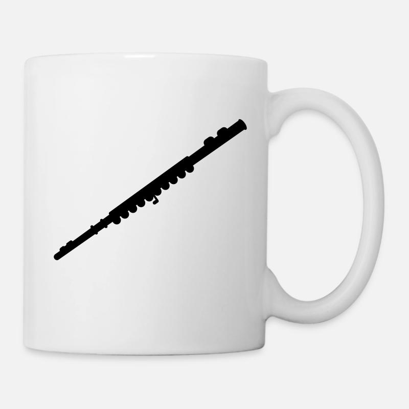 Flöte - Tasse - Weiß