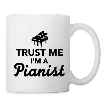 Trust me I'm a Pianist - Mug blanc - blanc - Droite