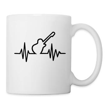 Gitarre - Tasse - Weiß - Rechts