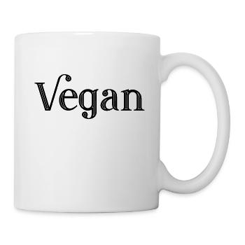 VEGAN - Veganerin - Veganer - tierlieb - Tasse - Weiß - Rechts
