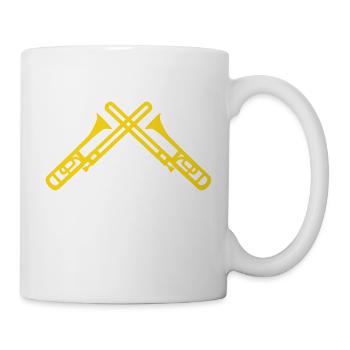 Posaune - Tasse - Weiß - Rechts