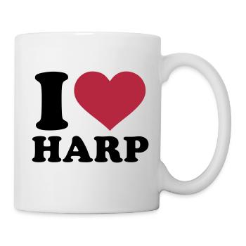 Harfe - Tasse - Weiß - Rechts