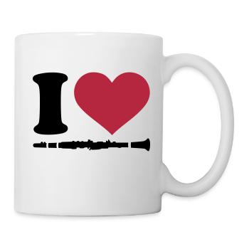 Klarinette - Tasse - Weiß - Rechts
