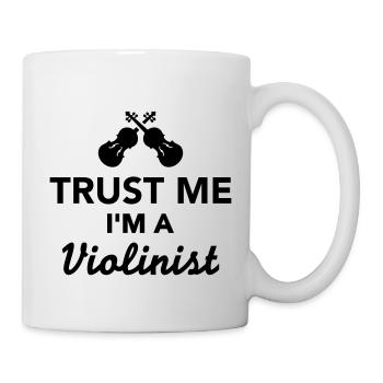 Geige - Tasse - Weiß - Rechts