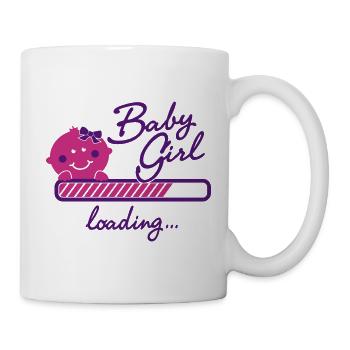 Baby Girl loading... - Tasse - Weiß - Rechts