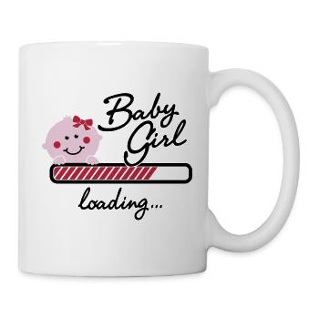 Baby Girl loading... - Tasse - Weiß - Rechts
