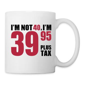 40 Anniversaire - Mug blanc - blanc - Droite
