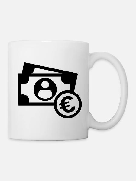 Geld - Tasse - Weiß