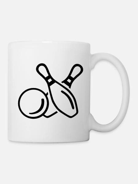 Jeu de quilles - Mug blanc - blanc