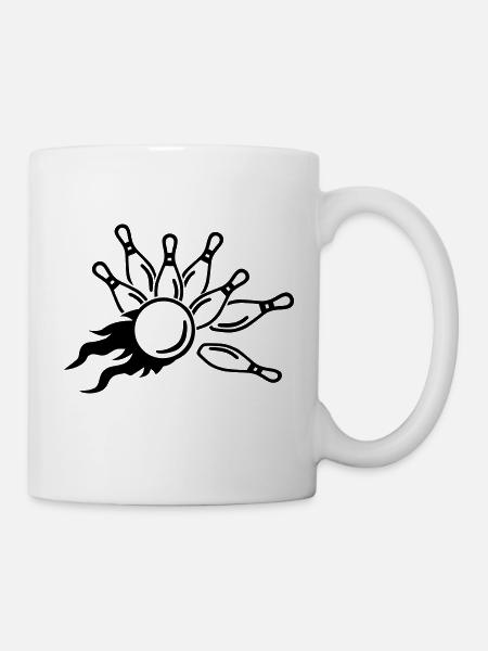 Kegeln - Tasse - Weiß