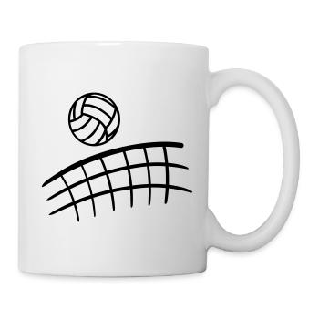 Volleyball - Tasse - Weiß - Rechts