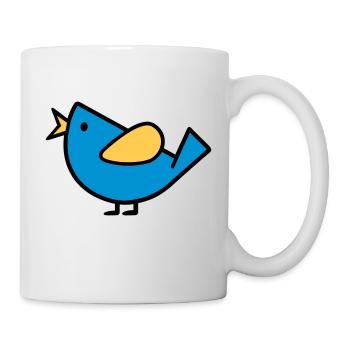 Oiseau - Mug blanc - blanc - Droite