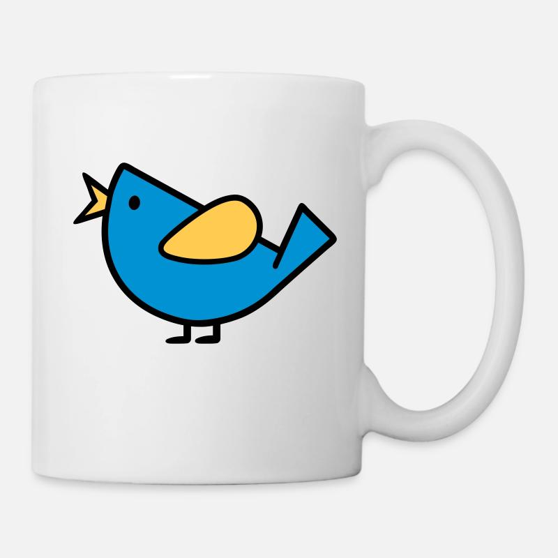 Oiseau - Mug blanc - blanc