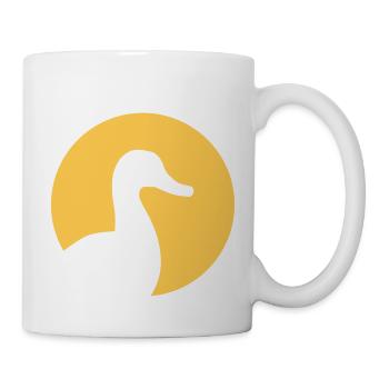 Ente - Tasse - Weiß - Rechts
