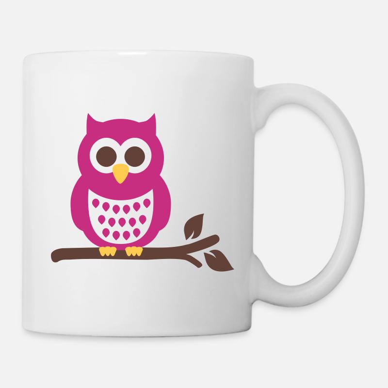 Eule - Tasse - Weiß