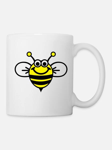 Abeille - Mug blanc - blanc